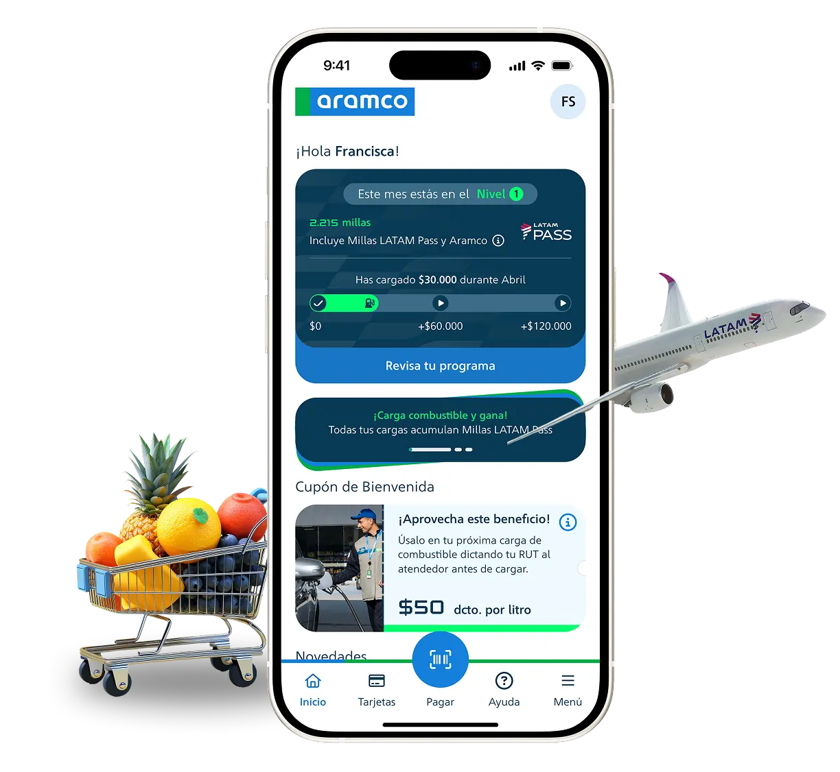 Descarga la App Aramco Estaciones y comienza tu ruta con beneficios